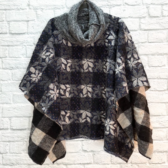 Anthropologie WINTERTIDE wool blend poncho, one size. - Picture 10 of 16